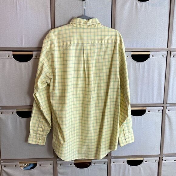 Brooks Brothers yellow plaid button down - Picture 6 of 6